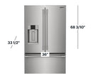 Frigidaire - Professional Cu. Ft. French Door Refrigerator - Stainless Steel