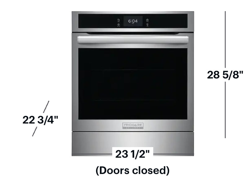 Frigidaire - Gallery 24" Built-In Single Electric Wall Oven with Air Fry - Stainless Steel
Model:GCWS2438AF