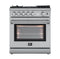 FORNO Lazio 30" 4.3 cu. ft. Gas Range with 5 Sealed Burners, Air Fryer and Griddle, FFSGS6276-30/ FFSGS6196-30