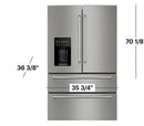 KitchenAid - 26 cu. ft. French Door Refrigerator with Ice and Water Dispenser - Stainless Steel
Model:KRMF536RPS