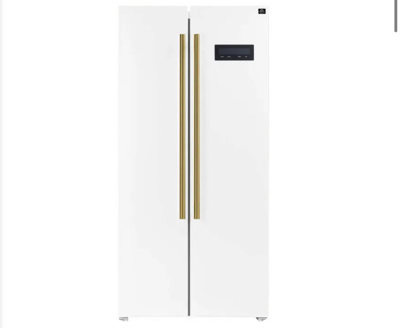 Forno Salerno  FFRBI180533BLK
33 Inch Freestanding Side by Side Refrigerator with 15.62 cu. ft. Total Capacity, Total Frost-Free Design, and Sabbath & Vacation Mode