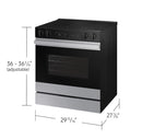 Samsung Bespoke 6.3 cu. ft. Smart Slide-In Electric Range with Air Sous Vide & Air Fry in Stainless Steel NSE6DG8500SRAA