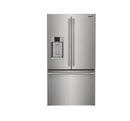 Frigidaire professional 4 Piece Kitchen Appliances Package with French Door Refrigerator, Electric Range, Over the Range Microwave and Dishwasher in Stainless Steel