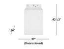 Whirlpool - 3.27 Cu. Ft. High Efficiency Top Load Washer with Deep-Water Wash System - White
Model:CAE2795FQ