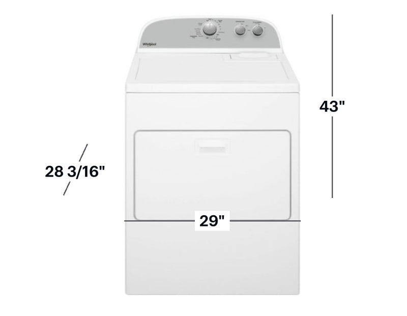 Whirlpool - 7 Cu. Ft. Electric Dryer with AutoDry Drying System - White
Model:WED4950HW