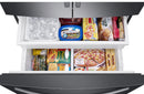 Samsung 28 cu. ft. Large Capacity 3-Door French Door Refrigerator with AutoFill Water Pitcher in Black Stainless Steel RF28T5021SG/AA
