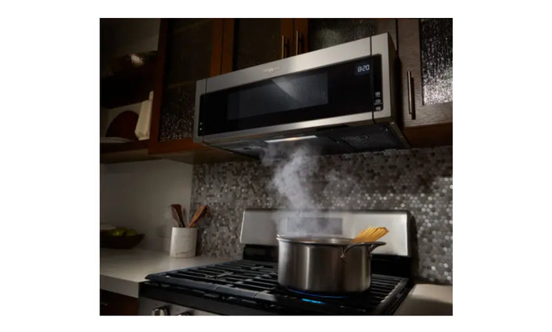 Whirlpool - 1.1 Cu. Ft. Low Profile Over-the-Range Microwave Hood Combination - Stainless Steel
Model:WML55011HS