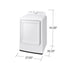 Samsung 7.2 cu. ft. Electric Dryer with Sensor Dry and 8 Drying Cycles in White DVE41A3000W