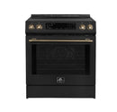 Forno Appliances - Donatello 5.0 cu. ft. Slide-In Electric Induction True Convection Range with Antique Brass Accents - White
Model:FFSIN0905-30