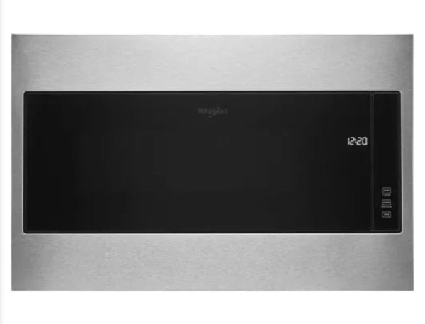 Whirlpool - 1.1 Cu. Ft. Built-In Microwave with Standard Trim Kit - Stainless Steel Model:WMT55511KS