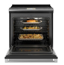 Café™ 30" Smart Slide-In, Front-Control, Induction and Convection Range with In-Oven Camera in Platinum Glass
CHS90XM2NS5