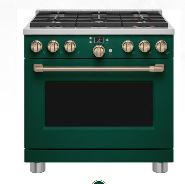 Café™ 36" Smart Dual-Fuel Commercial-Style Range with 6 Burners (Natural Gas)
C2Y366P5TG2