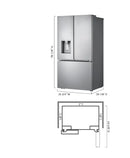 LG - Counter-Depth MAX 25.5 Cu. Ft. French Door Smart Refrigerator with Four Kinds of Ice - Stainless Steel
Model:LRYXC2606S