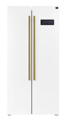 Forno Espresso 33" 15.6 cu. ft. Refrigerator in with Antique Brass Handles, FFRBI1805-33BLK / FFRBI1805-33WHT/ FFRBI1805-33SB