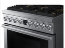 Dacor Transitional  DOP36T86GLS
36 Inch Freestanding Gas Smart Range with 6 Sealed Burners, 5.9 cu. ft. Oven Capacity, Dual Three-Part Pure Convection, and Illumina™ Knobs: Gas