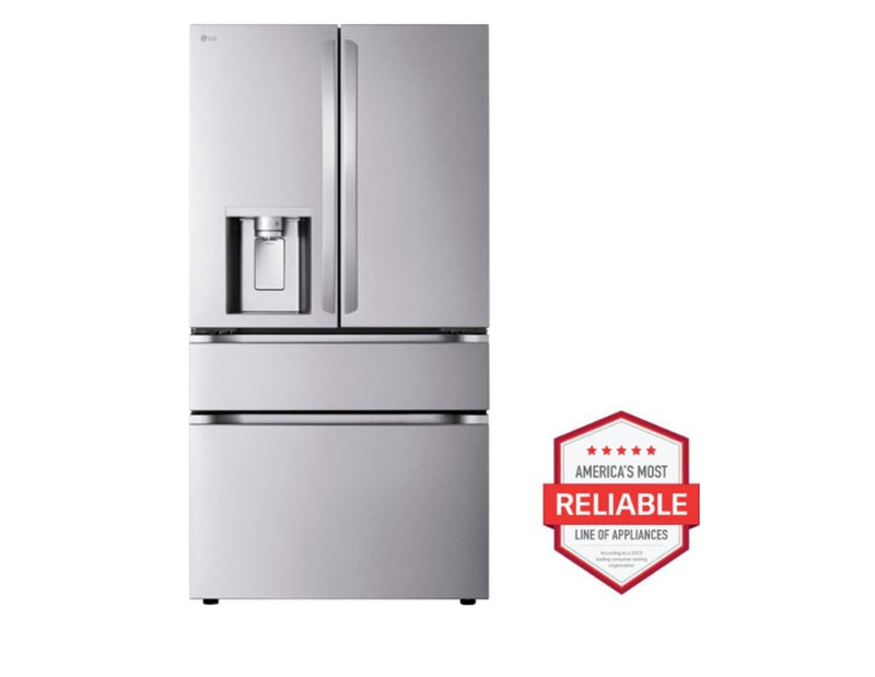 LG - Standard-Depth MAX 28.6 Cu. Ft. 4-Door French Door Smart Refrigerator with Full-Convert Drawer - Stainless Steel
Model:LF29H8330S