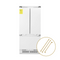 ZLINE Autograph 36" 19.6 cu. ft. Panel Ready Built-in 3-Door French Door Refrigerator with Internal Water and Ice Dispenser with Champagne Bronze Handles, RBIVZ-36-CB