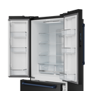 Gordon Ramsay by THOR Kitchen 30" 17.5 cu. ft. French Door Counter Depth Refrigerator with Ice Maker in Matte Black with Navy Blue Accents, RF3017FFD00-BLU