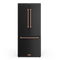 Gordon Ramsay by THOR Kitchen 30" 17.5 cu. ft. French Door Counter Depth Refrigerator with Ice Maker in Matte Black with Rose Gold Accents, RF3017FFD00-RSG