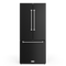 Gordon Ramsay by THOR Kitchen 30" 17.5 cu. ft. French Door Counter Depth Refrigerator with Ice Maker in Matte Black with Stainless Steel Accents, RF3017FFD00-SS