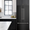 Gordon Ramsay by THOR Kitchen 30" 17.5 cu. ft. French Door Counter Depth Refrigerator with Ice Maker in Matte Black with Stainless Steel Accents, RF3017FFD00-SS
