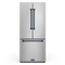 Gordon Ramsay by THOR Kitchen 30" 17.5 cu. ft. French Door Counter Depth Refrigerator with Ice Maker in Stainless Steel with Navy Blue Accents, RF3017FFD99-BLU