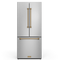 Gordon Ramsay by THOR Kitchen 30" 17.5 cu. ft. French Door Counter Depth Refrigerator with Ice Maker in Stainless Steel with Bronze Accents, RF3017FFD99-BRZ