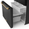 Gordon Ramsay by THOR Kitchen 36" 20.3 cu. ft. French Door Counter Depth Refrigerator with Ice Maker in Matte Black with Bronze Accents, RF3621CTD00-BRZ