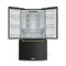 Gordon Ramsay by THOR Kitchen 36" 20.3 cu. ft. French Door Counter Depth Refrigerator with Ice Maker in Matte Black with Bronze Accents, RF3621CTD00-BRZ