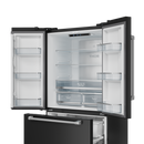 Gordon Ramsay by THOR Kitchen 36" 20.3 cu. ft. French Door Counter Depth Refrigerator with Ice Maker in Matte Black with Stainless Steel Accents, RF3621CTD00-SS