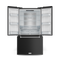 Gordon Ramsay by THOR Kitchen 36" 20.3 cu. ft. French Door Counter Depth Refrigerator with Ice Maker in Matte Black with Stainless Steel Accents, RF3621CTD00-SS