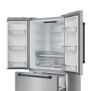 Gordon Ramsay by THOR Kitchen 36" 20.3 cu. ft. French Door Counter Depth Refrigerator with Ice Maker in Stainless Steel with Navy Blue Accents, RF3621CTD99-BLU