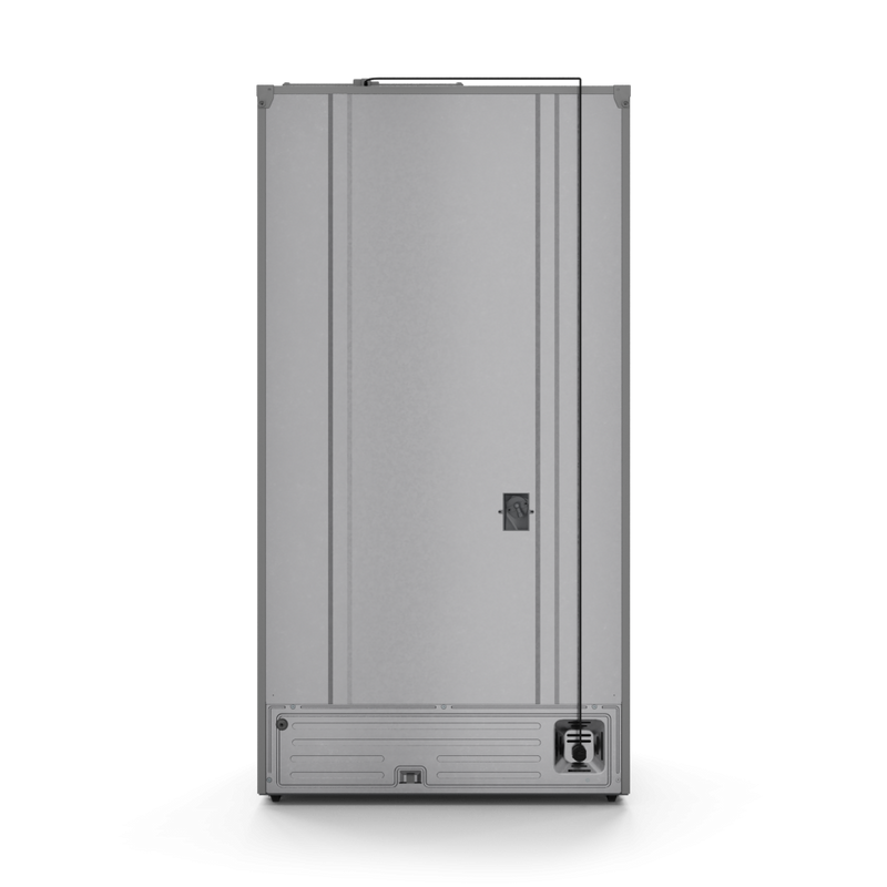 Gordon Ramsay by THOR Kitchen 36" 20.3 cu. ft. French Door Counter Depth Refrigerator with Ice Maker in Stainless Steel with Bronze Accents, RF3621CTD99-BRZ