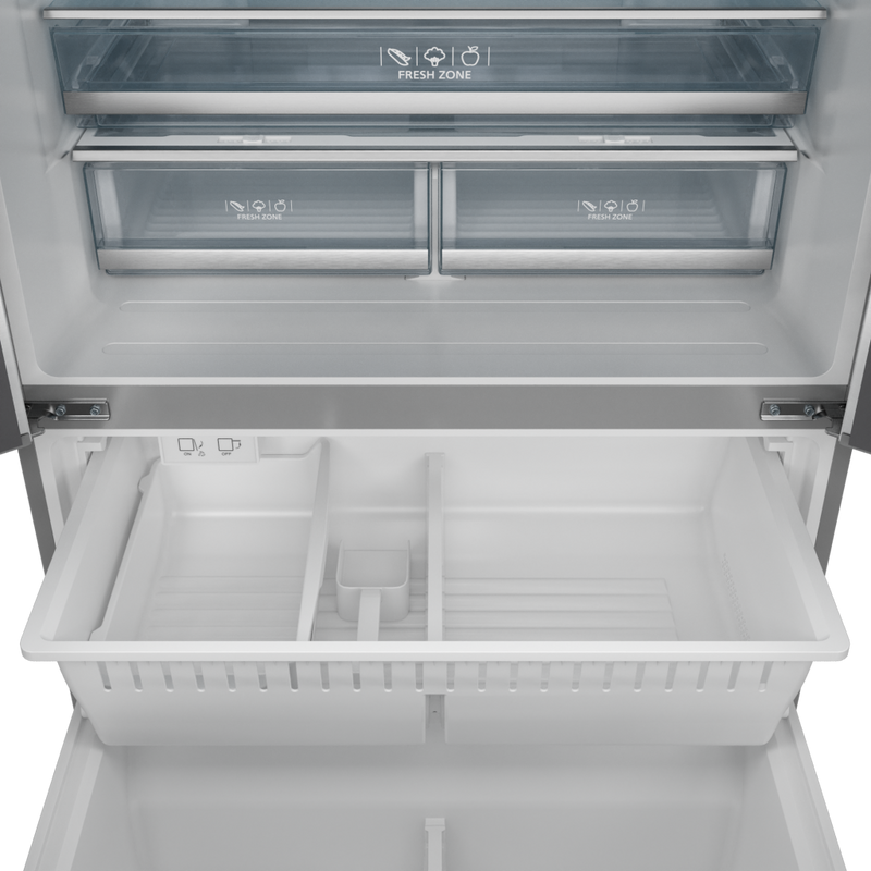 Gordon Ramsay by THOR Kitchen 36" 20.3 cu. ft. French Door Counter Depth Refrigerator with Ice Maker in Stainless Steel with Bronze Accents, RF3621CTD99-BRZ