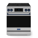 Gordon Ramsay by THOR Kitchen 30" 4.55 cu. ft. Professional Electric Range with Tilt Panel Touch Control, Self-Clean and Air Fry in Stainless Steel with Navy Blue Accents, RSE30-BLU