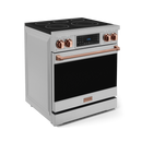 Gordon Ramsay by THOR Kitchen 30" 4.55 cu. ft. Professional Electric Range with Tilt Panel Touch Control, Self-Clean and Air Fry in Stainless Steel with Rose Gold Accents, RSE30-RSG