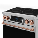 Gordon Ramsay by THOR Kitchen 30" 4.55 cu. ft. Professional Electric Range with Tilt Panel Touch Control, Self-Clean and Air Fry in Stainless Steel with Rose Gold Accents, RSE30-RSG