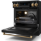 Gordon Ramsay by THOR Kitchen 30" 4.55 cu. ft. Professional Electric Range with Tilt Panel Touch Control, Self-Clean and Air Fry in Matte Black with Bronze Accents, RSE30B-BRZ