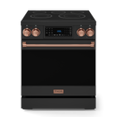 Gordon Ramsay by THOR Kitchen 30" 4.55 cu. ft. Professional Electric Range with Tilt Panel Touch Control, Self-Clean and Air Fry in Matte Black with Rose Gold Accents, RSE30B-RSG