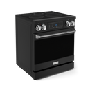 Gordon Ramsay by THOR Kitchen 30" 4.55 cu. ft. Professional Electric Range with Tilt Panel Touch Control, Self-Clean and Air Fry in Matte Black with Stainless Steel Accents, RSE30B-SS