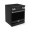 Gordon Ramsay by THOR Kitchen 30" 4.55 cu. ft. Professional Electric Range with Tilt Panel Touch Control, Self-Clean and Air Fry in Matte Black with Stainless Steel Accents, RSE30B-SS