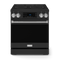 Gordon Ramsay by THOR Kitchen 30" 4.55 cu. ft. Professional Electric Range with Tilt Panel Touch Control, Self-Clean and Air Fry in Matte Black with Stainless Steel Accents, RSE30B-SS