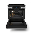 Gordon Ramsay by THOR Kitchen 30" 4.55 cu. ft. Professional Electric Range with Tilt Panel Touch Control, Self-Clean and Air Fry in Matte Black with Stainless Steel Accents, RSE30B-SS