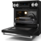 Gordon Ramsay by THOR Kitchen 30" 4.55 cu. ft. Professional Electric Range with Tilt Panel Touch Control, Self-Clean and Air Fry in Matte Black with Stainless Steel Accents, RSE30B-SS