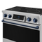 Gordon Ramsay by THOR Kitchen 36" 6.0 cu. ft. Professional Electric Range with Tilt Panel Touch Control, Self-Clean and Air Fry in Stainless Steel with Navy Blue Accents, RSE36-BLU