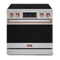 Gordon Ramsay by THOR Kitchen 36" 6.0 cu. ft. Professional Electric Range with Tilt Panel Touch Control, Self-Clean and Air Fry in Stainless Steel with Rose Gold Accents, RSE36-RSG