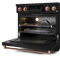 Gordon Ramsay by THOR Kitchen 36" 6.0 cu. ft. Professional Electric Range with Tilt Panel Touch Control, Self-Clean and Air Fry in Matte Black with Rose Gold Accents, RSE36B-RSG