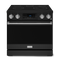 Gordon Ramsay by THOR Kitchen 36" 6.0 cu. ft. Professional Electric Range with Tilt Panel Touch Control, Self-Clean and Air Fry in Matte Black with Stainless Steel Accents, RSE36B-SS