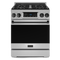 Gordon Ramsay by THOR Kitchen 30" 4.55 cu. ft. Professional Natural Gas Range with Tilt Panel Touch Control and Self-Clean in Stainless Steel with Black Accents, RSG30-BLK