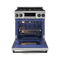Gordon Ramsay by THOR Kitchen 30" 4.55 cu. ft. Professional Natural Gas Range with Tilt Panel Touch Control and Self-Clean in Stainless Steel with Black Accents, RSG30-BLK